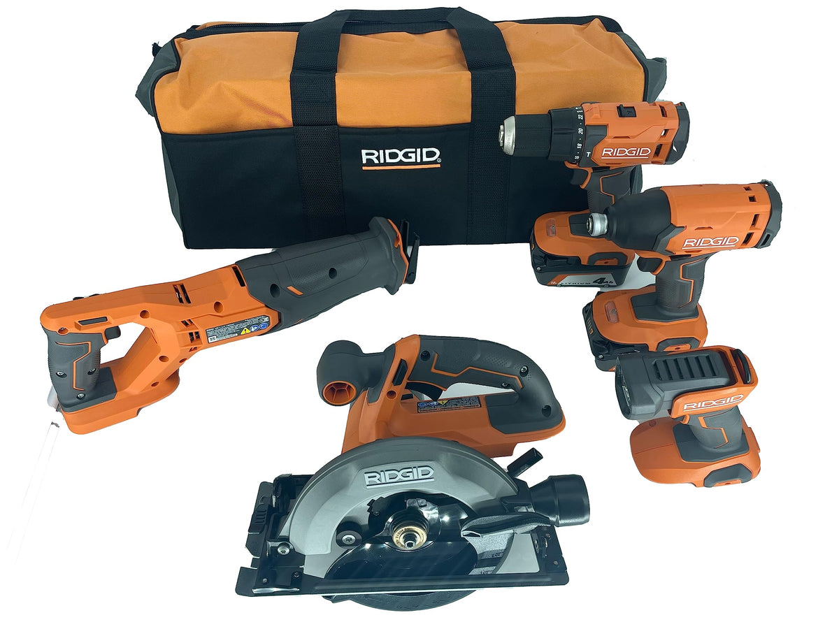18V Lithium-Ion Cordless 5-Tool Kit with 4.0 Ah Batteries and Charger S78417