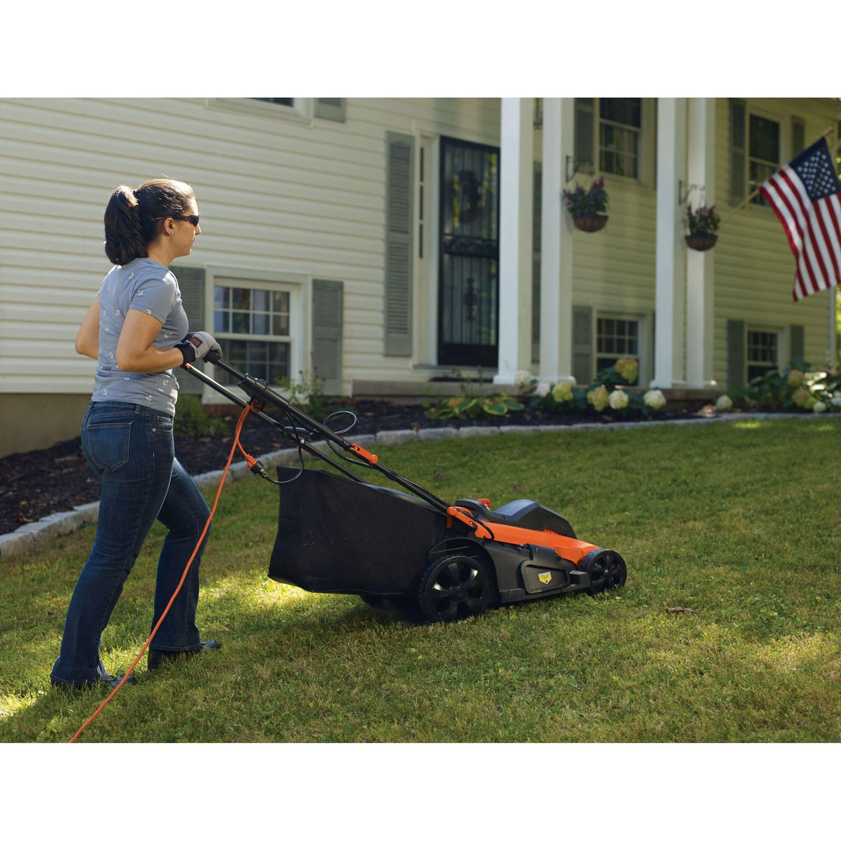 20-Inch Corded Electric Push Lawn Mower I286