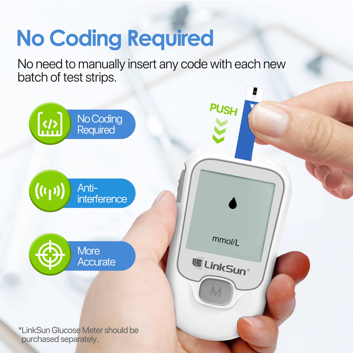 Test Strips for Diabetes 300 W22442
