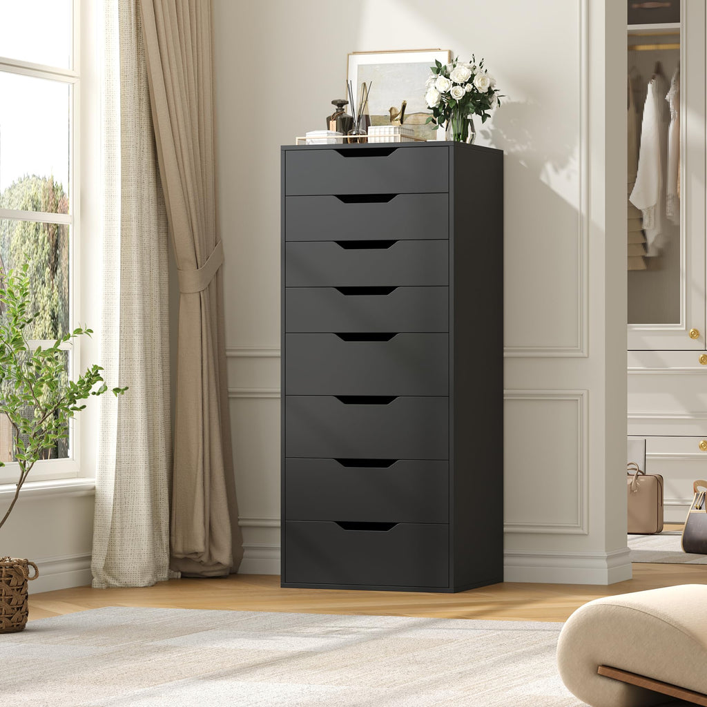 Black 8 Drawer Dresser K26240