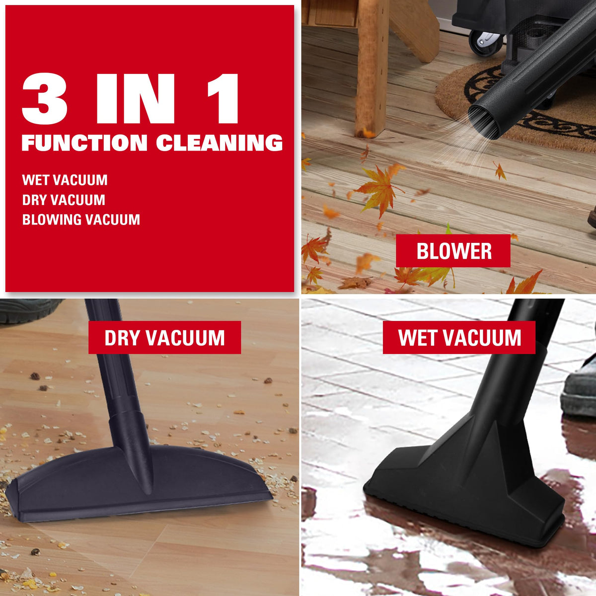 6 Gallon 4 HP Wet Dry Shop Vac C225361