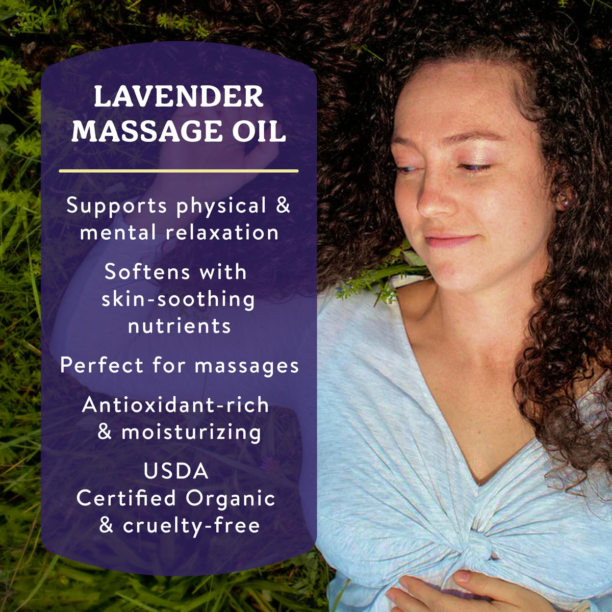 Organic Lavender Massage Oil 4 fl oz U651