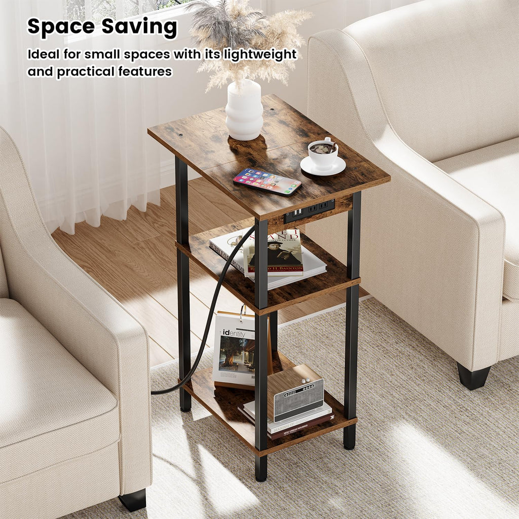 Tall End Table with Charging Station G5555