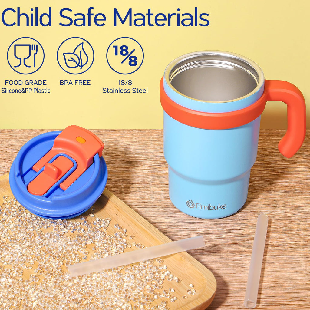 16oz Kids Insulated Tumbler with Handle, 2 Pack T664538