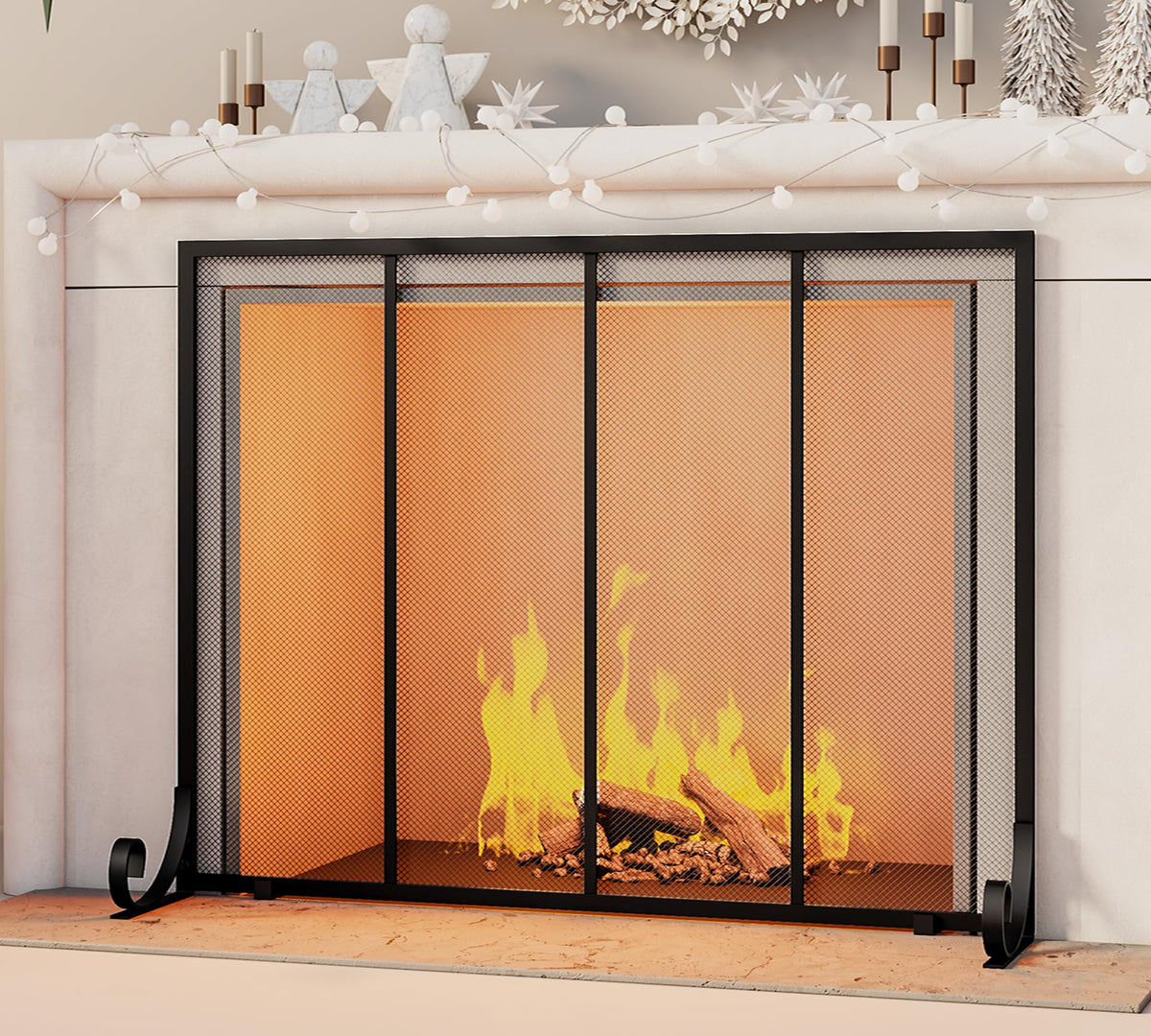 Wrought Iron Fireplace Screen C8860
