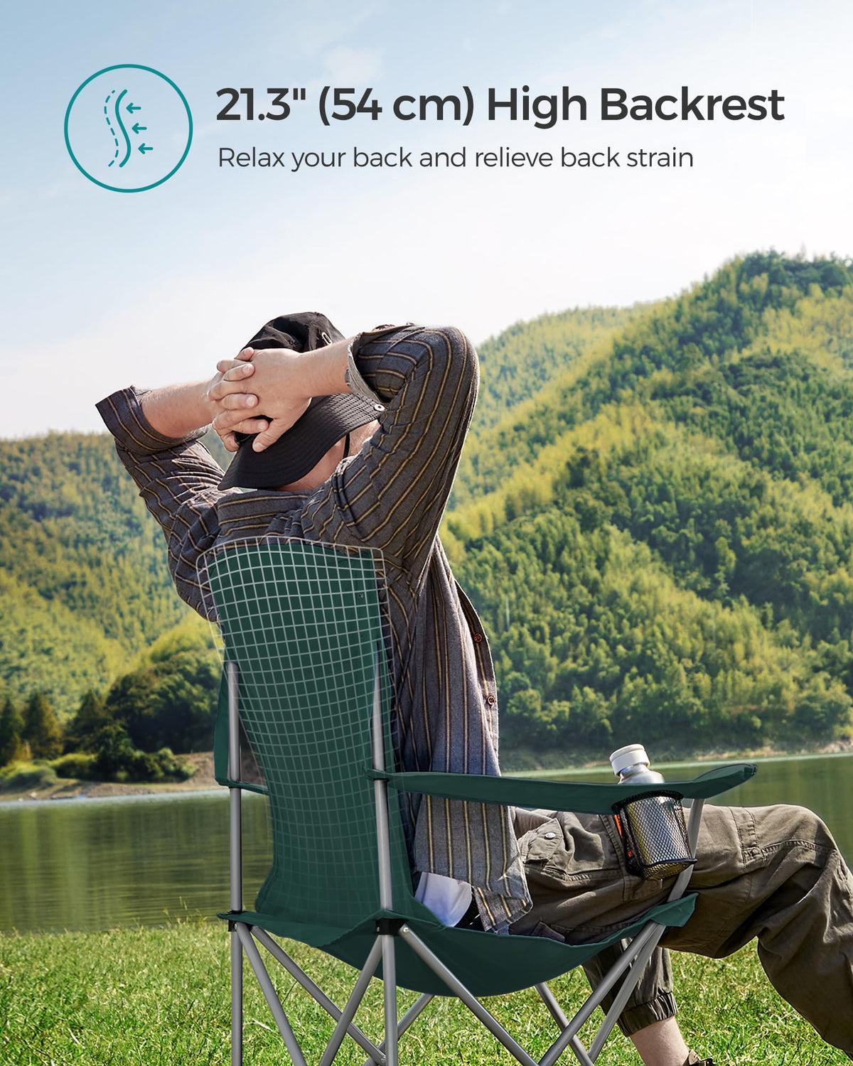Set of 2 Folding Camping Chairs I19617