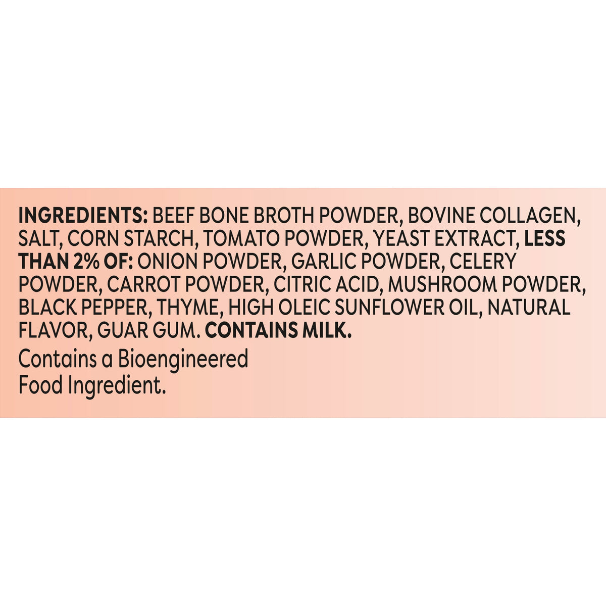 Beef Bone Broth Instant Powder Mix Packets, 6 Count T3571
