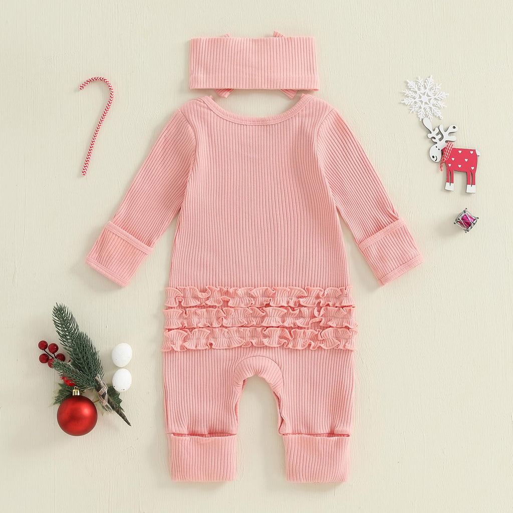Christmas Tree Long Sleeve Romper Jumpsuit E9883