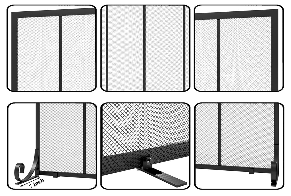 Wrought Iron Fireplace Screen C8860
