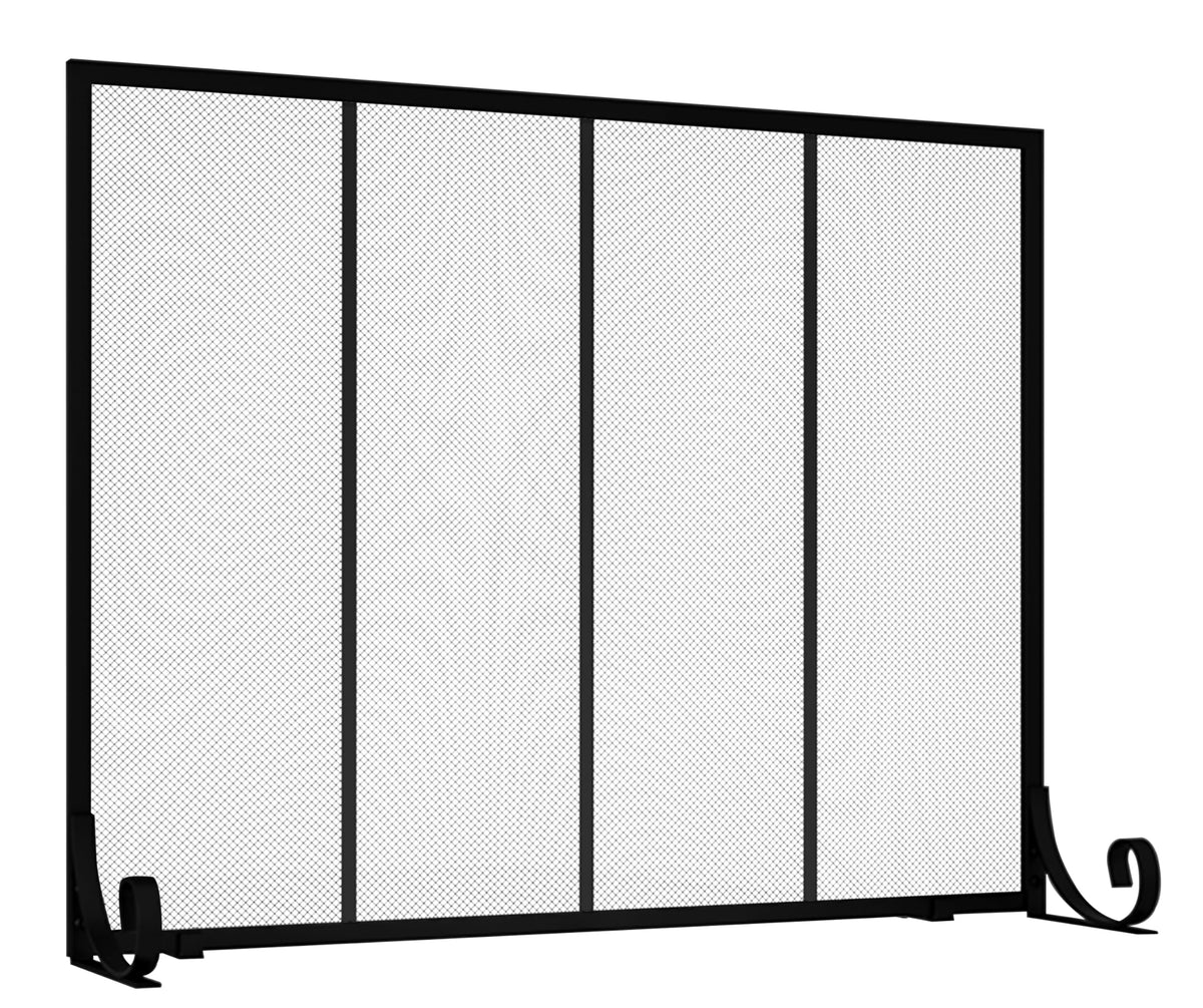 Wrought Iron Fireplace Screen C8860