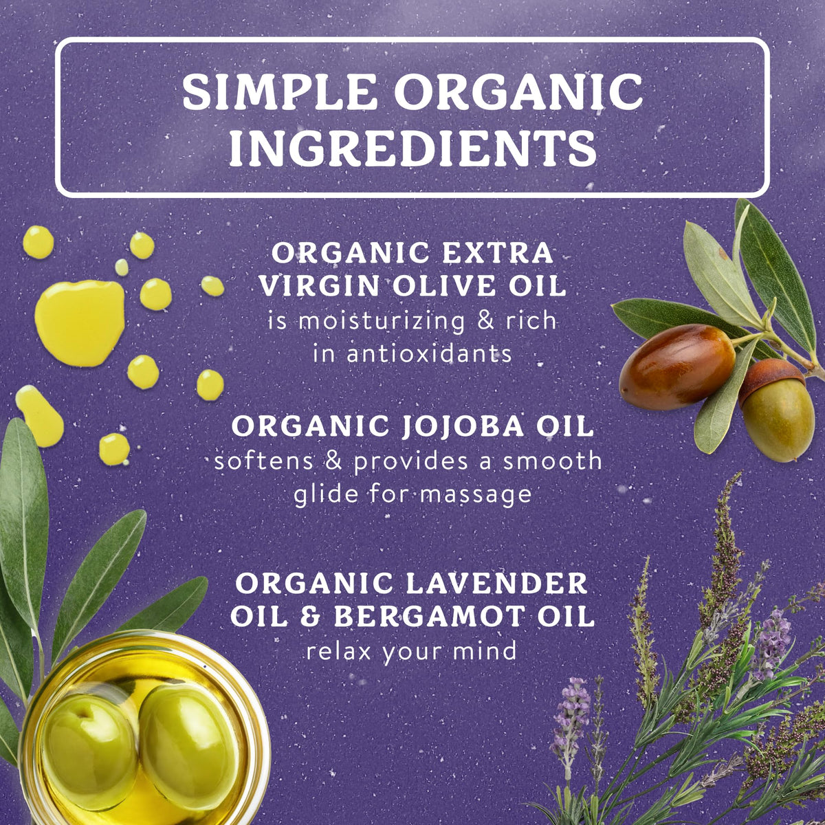 Organic Lavender Massage Oil 4 fl oz U651