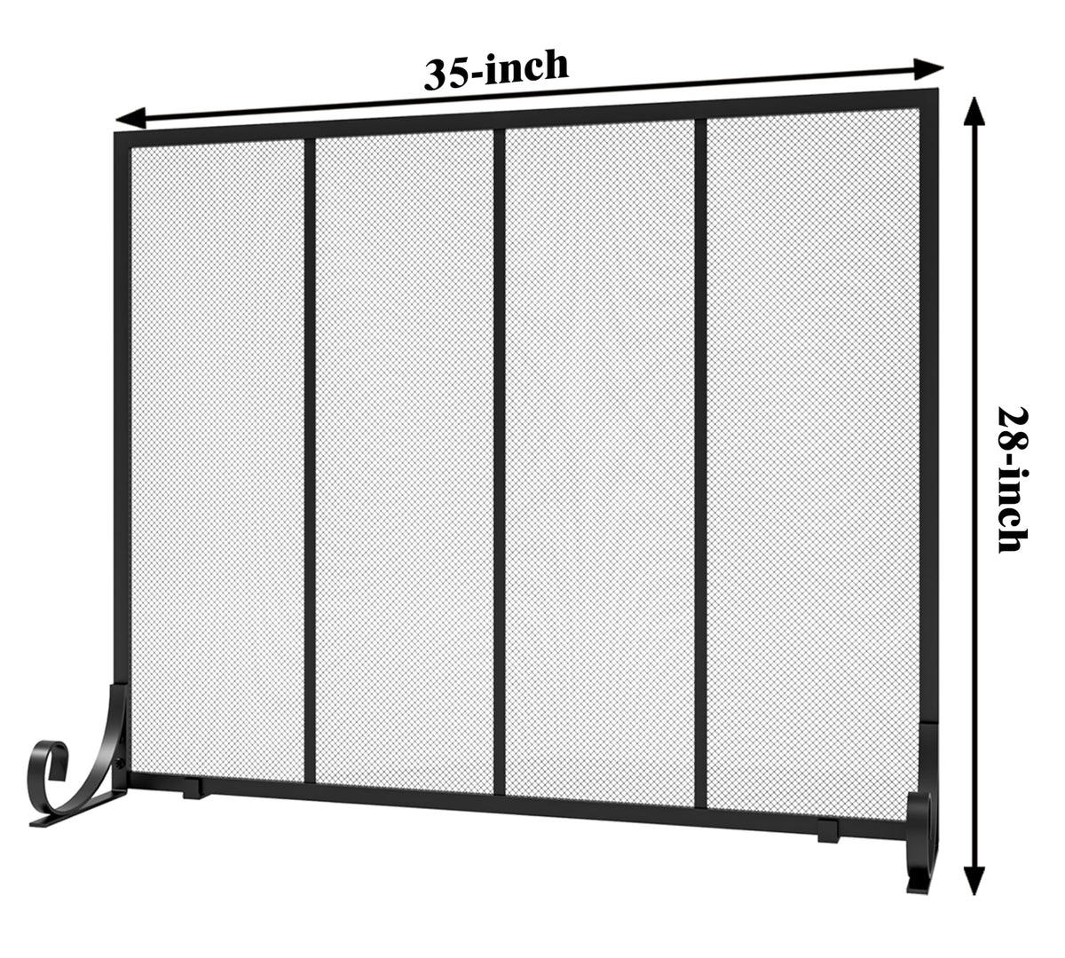 Wrought Iron Fireplace Screen C8860