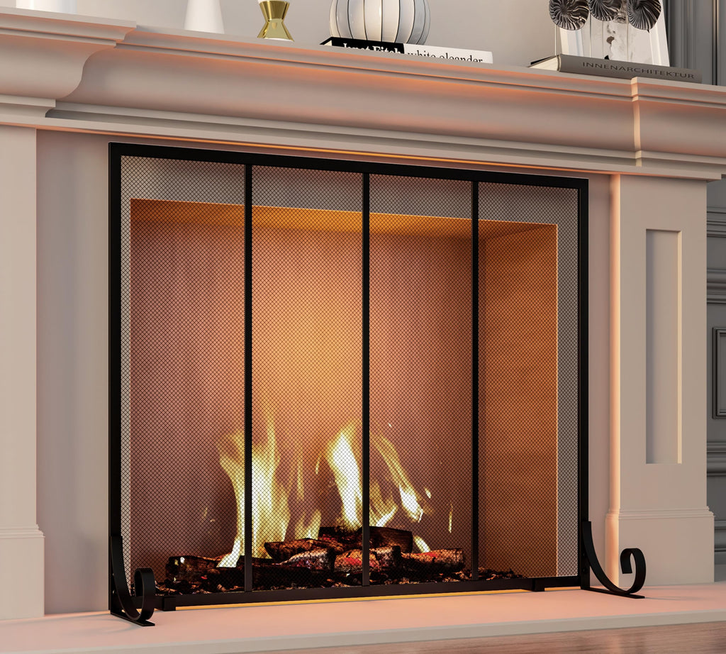Wrought Iron Fireplace Screen C8860