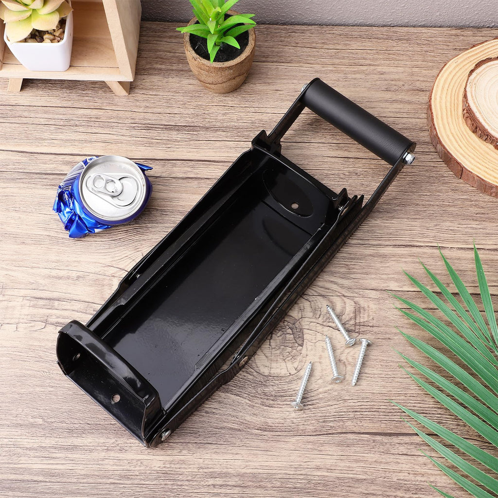 Black Heavy Duty Wall Mounted Can Crusher G9978