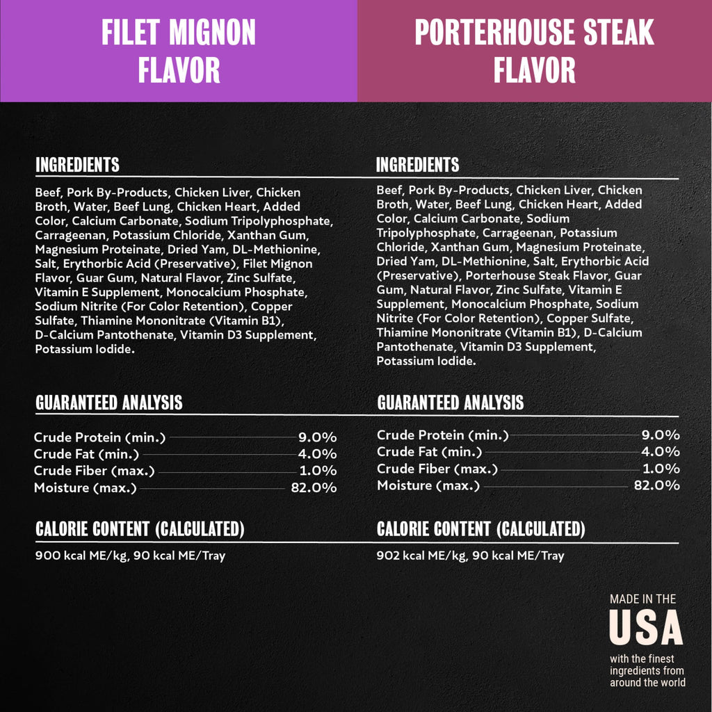 Steak Lovers Variety Pack Wet Dog Food 3.5 oz 36 Count H92883