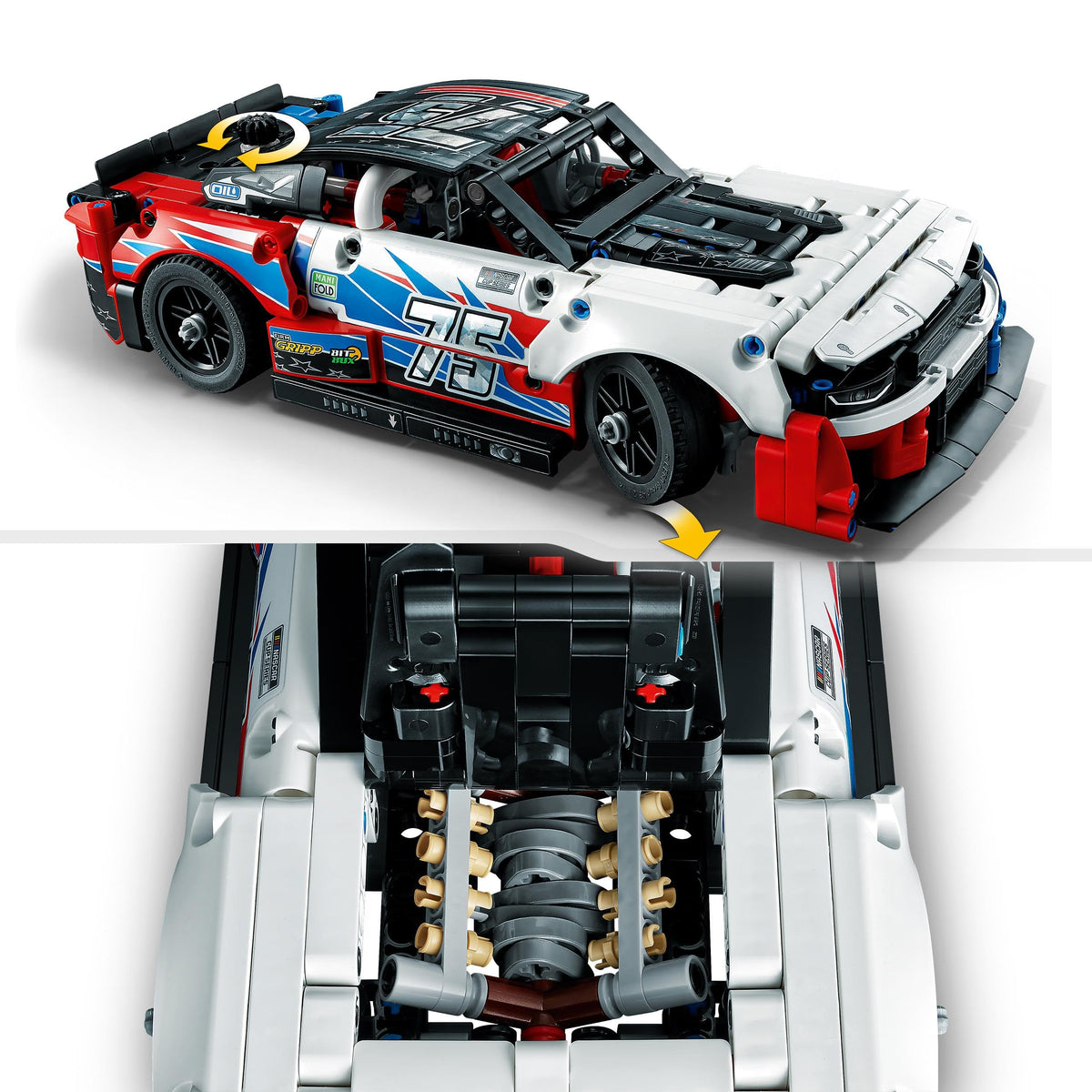 Technic NASCAR Next Gen Chevrolet Camaro ZL1 Model Car Kit J479654